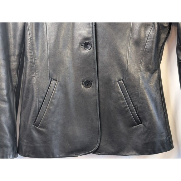 Vintage Wilson’s Leather Womens Jacket Black Size Medium Pelle Studio - Picture 5 of 13